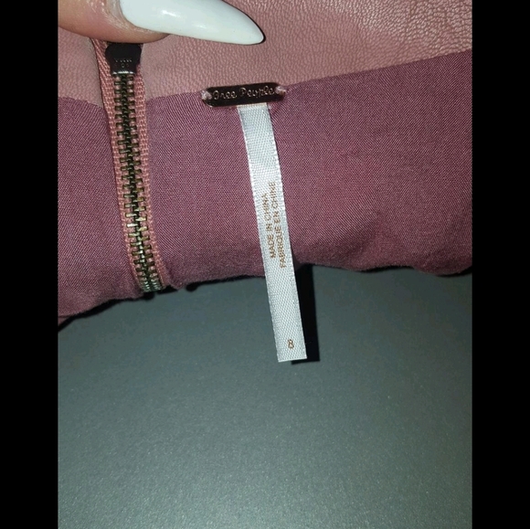 FREE PEOPLE VEGAN LEATHER NWOT SKIRT - Picture 3 of 3